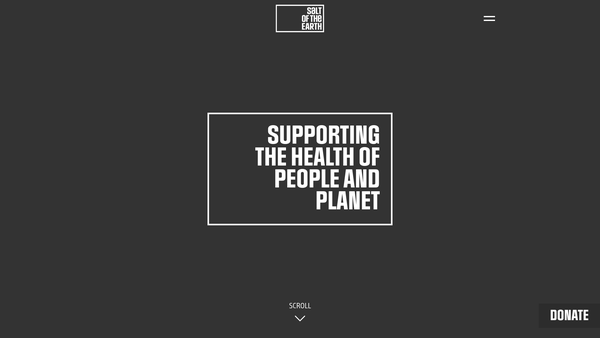 Screenshot of the Salt Of The Earth Community Foundation website