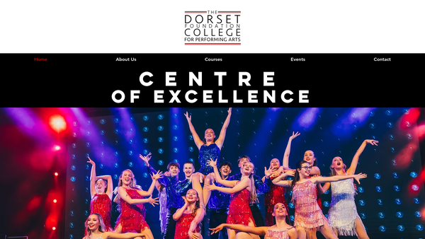 Screenshot of the The Dorset Foundation College Student Support Charity website