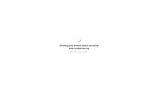 Screenshot of the Combat Care website