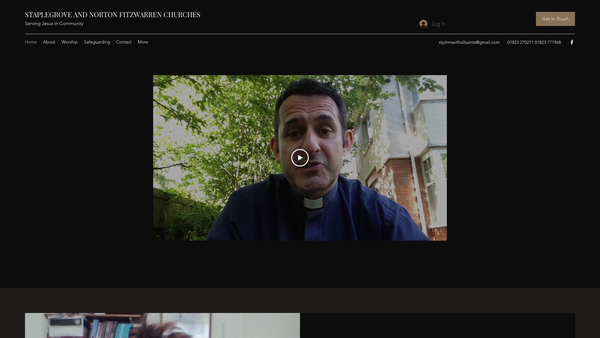 Screenshot of the The Parochial Church Council Of The Ecclesiastical Parish Of St John The Evangelist, Staplegrove, Taunton In The Diocese Of Bath & Wells website
