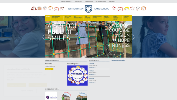 Screenshot of the Friends of White Woman Lane website