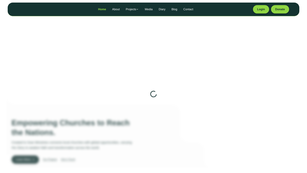 Screenshot of the Created To Soar Ministries website