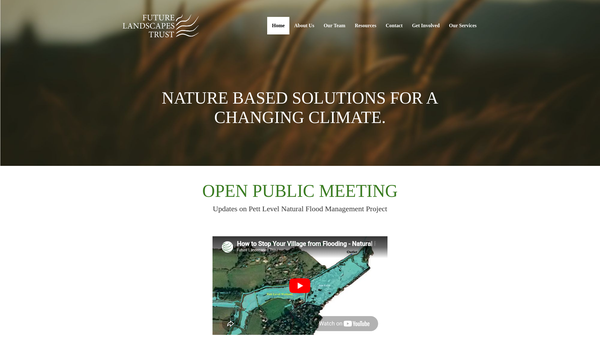Screenshot of the Future Landscapes Trust website