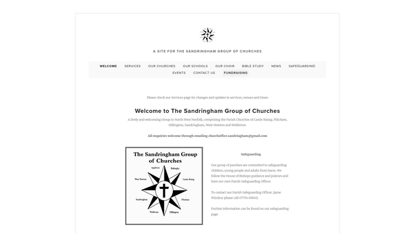 Screenshot of the The Parochial Church Council Of The Ecclesiastical Parish Of Sandringham With West Newton And Appleton website