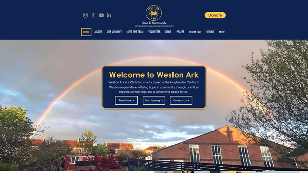 Screenshot of the Weston Ark website