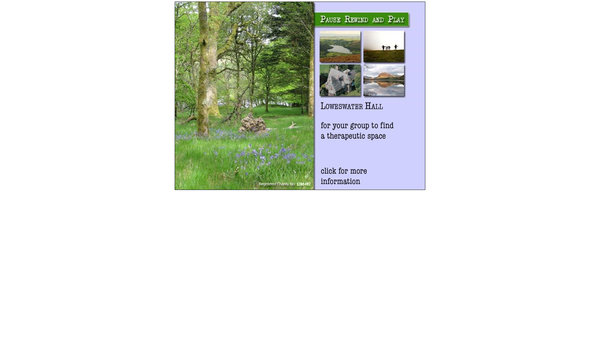 Screenshot of the Pause, Rewind And Play website