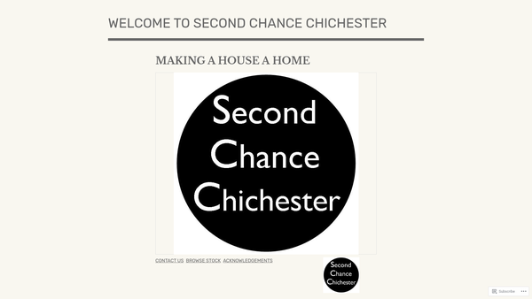 Screenshot of the Second Chance Chichester website
