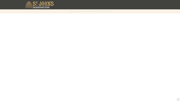 Screenshot of the The Parochial Church Council Of The Ecclesiastical Parish Of St John, Doddington, In The Diocese Of Hereford website
