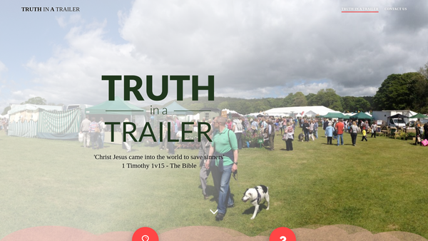 Screenshot of the Truth In A Trailer website