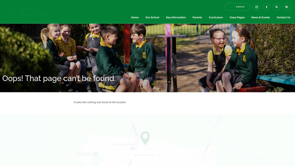 Screenshot of the Friends Of Flintham School (PTFA) website