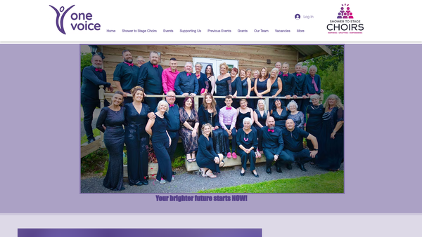 Screenshot of the One Voice (Cornwall) website