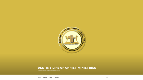 Screenshot of the Destiny Life Of Christ Ministries website