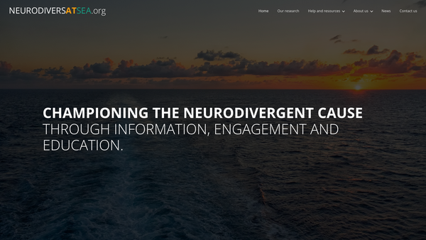 Screenshot of the Neurodiversatsea website