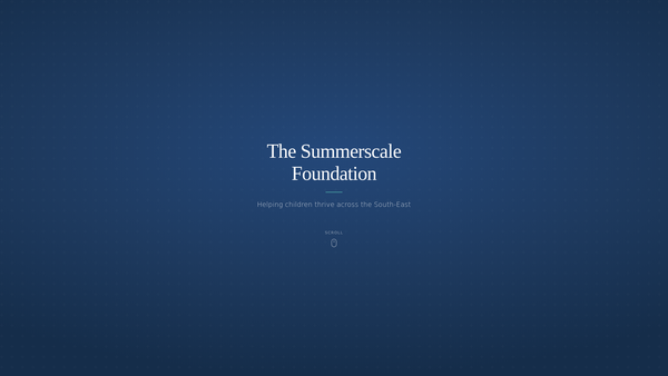 Screenshot of the The Summerscale Foundation website
