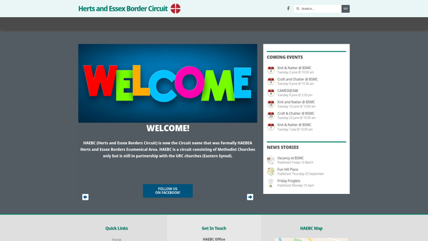 Screenshot of the Herts And Essex Border Circuit website