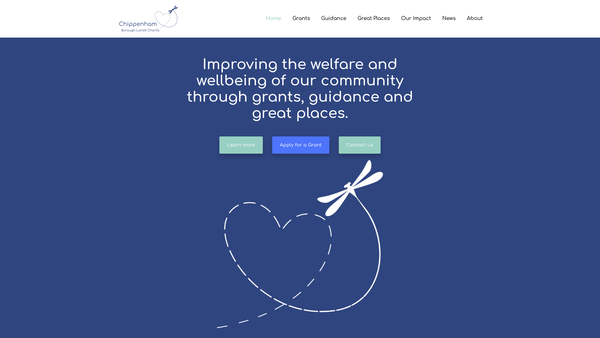 Screenshot of the Chippenham Borough Lands Charity website