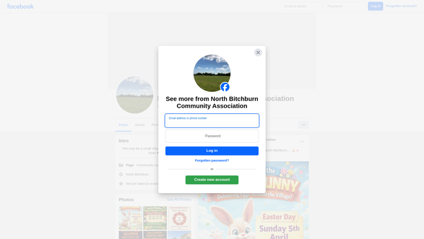 Screenshot of the North Bitchburn Community Association CIO website