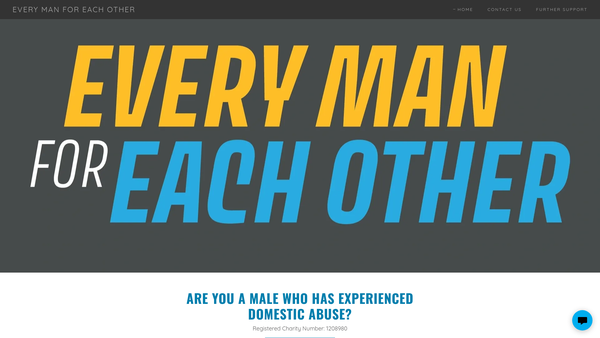 Screenshot of the Every Man For Each Other website