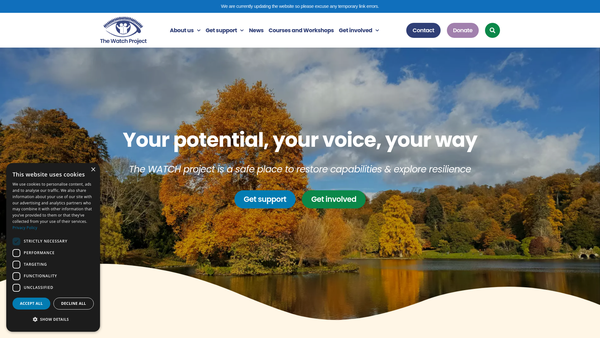 Screenshot of the Watch CIO website