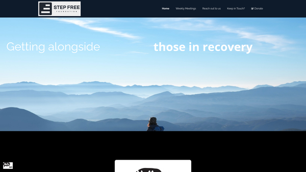 Screenshot of the Step Free Foundation website