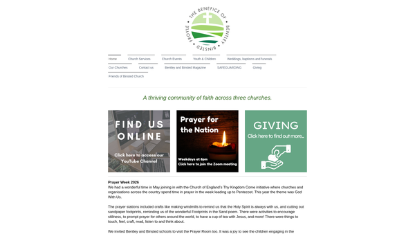 Screenshot of the Parochial Church Council Of The Church Of The Assumption Of The Blessed Virgin Mary Froyle website