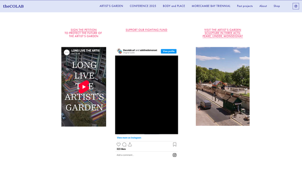 Screenshot of the Thecolab Ltd website