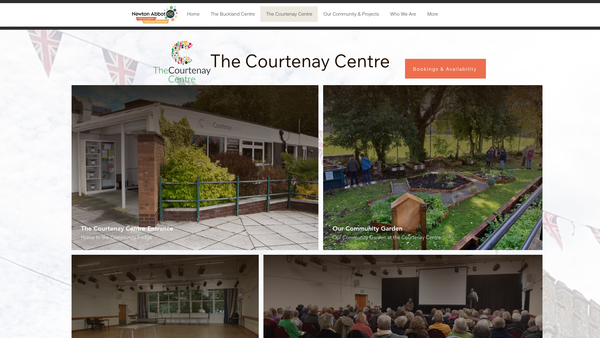 Screenshot of the Newton Abbot Community Centres CIO website