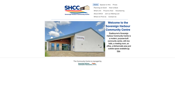 Screenshot of the Sovereign Harbour Community Association website