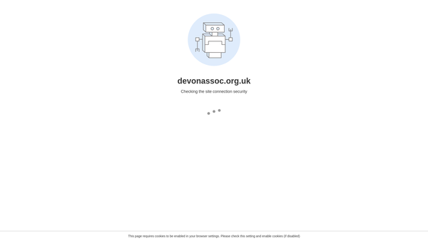 Screenshot of the Devonshire Association For The Advancement Of Science, Literature And The Arts website
