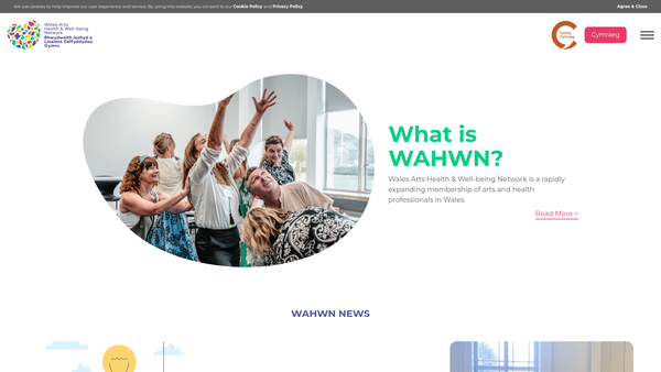 Screenshot of the Wahwn Limited website