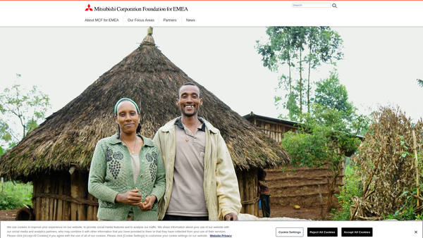Screenshot of the The Mitsubishi Corporation Foundation For Emea CIO website
