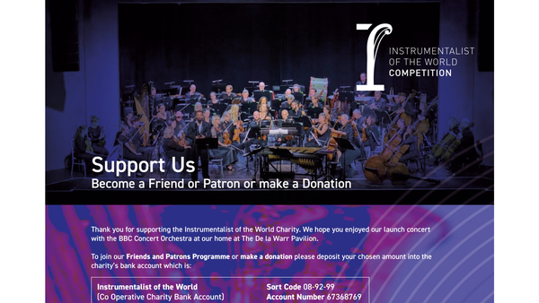Screenshot of the Instrumentalist Of The World website