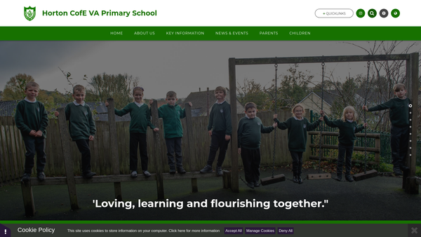 Screenshot of the Friends Of Horton School website