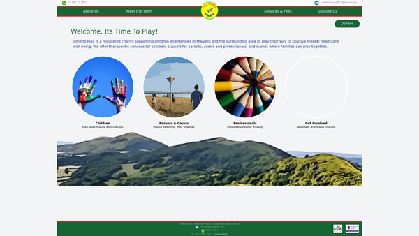 Screenshot of the Time To Play website