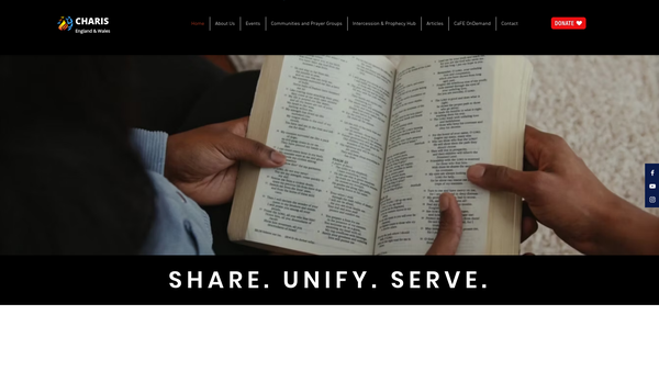 Screenshot of the Catholic Charismatic Renewal In England And Wales website