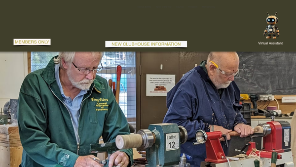Screenshot of the Cornwall Association Of Woodturners website