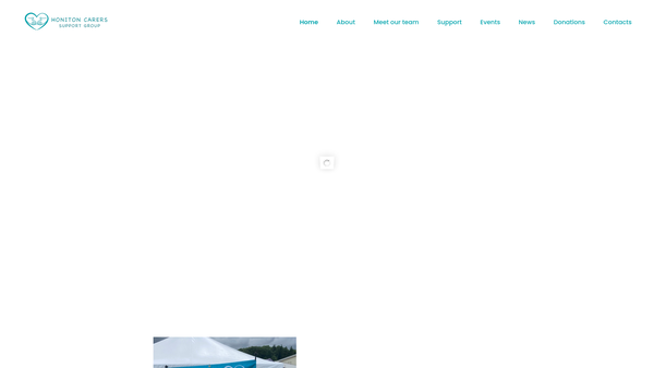 Screenshot of the Honiton Carers Support Group website