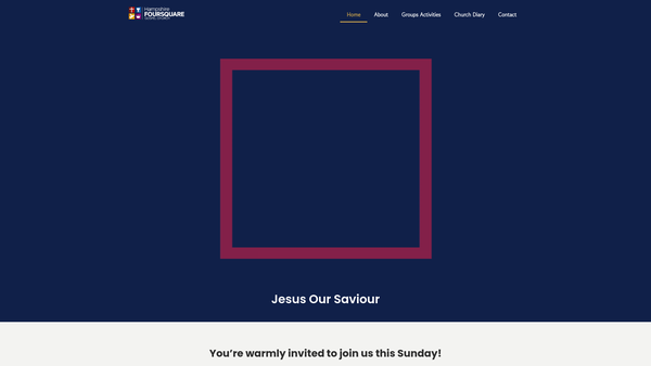 Screenshot of the Hampshire Foursquare Gospel Church website