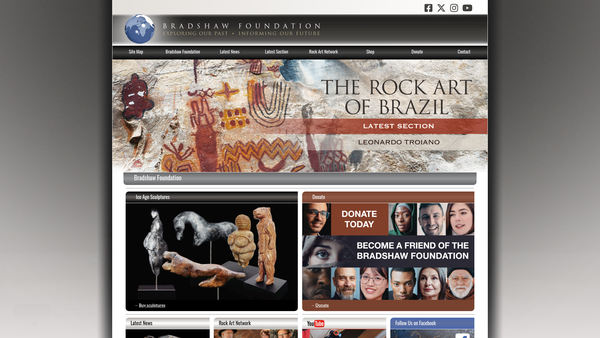 Screenshot of the The Bradshaw Foundation website