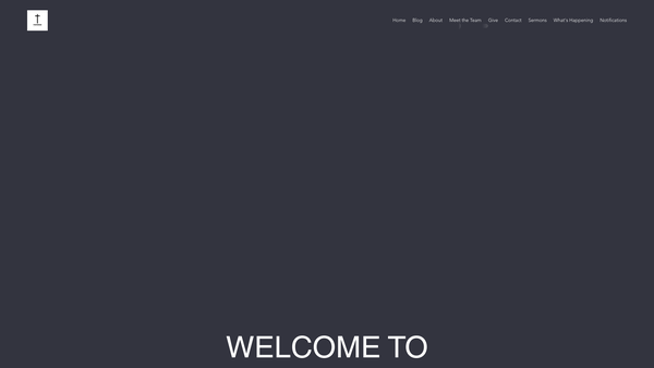 Screenshot of the Parkwood Baptist Church website