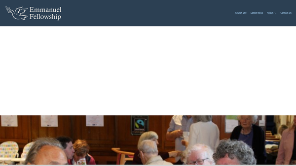 Screenshot of the Emmanuel Church Loxwood website