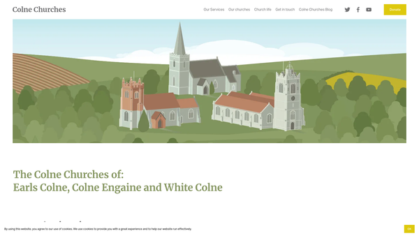 Screenshot of the The Parochial Church Council Of The Ecclesiastical Parish Of St. Andrews, Earls Colne website