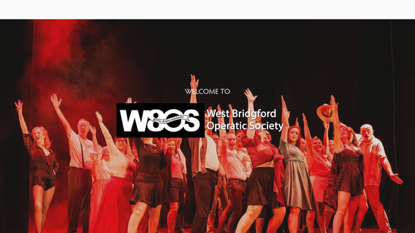 Screenshot of the The West Bridgford Operatic Society website
