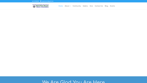 Screenshot of the The Redeemed Christian Church Of God Salvation House Didcot website