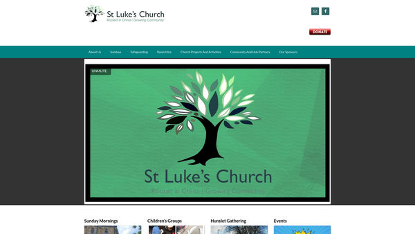 Screenshot of the The Parochial Church Council Of The Ecclesiastical Parish Of St Luke's Holbeck website