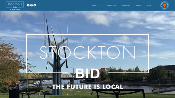 Screenshot of the Stockton Street Angels website