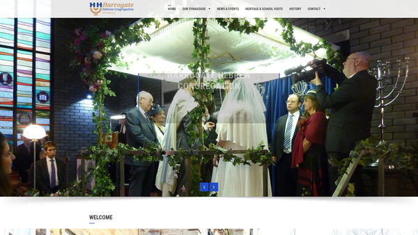 Screenshot of the The Harrogate Hebrew Congregation website
