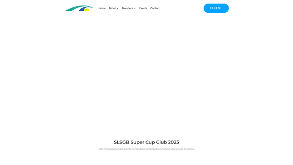 Screenshot of the Gyllyngvase Surf Life Saving Club website