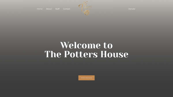Screenshot of the Potters House Christian Fellowship UK Stockport Church website