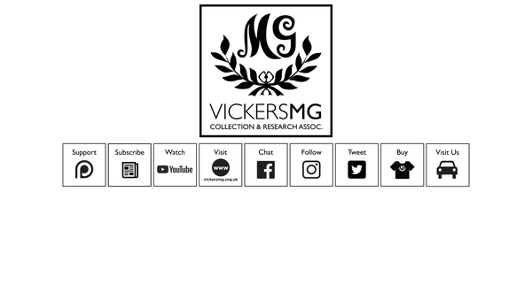 Screenshot of the Vickers Mg Collection & Research Association website